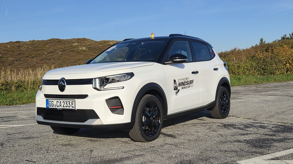 Citroën e-C3 Collection-Sondermodell im Einsatz beim Windsurf World Cup auf Sylt.